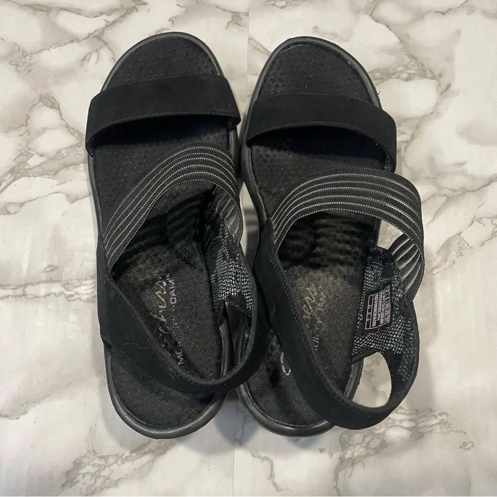 Skechers Cali Rumblers Platform Wedge Sandals - Picture 3 of 7